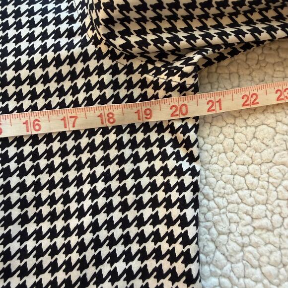 Lauren Ralph Lauren Black White Houndstooth Button-Down Non-Iron Shirt Large - Picture 8 of 9